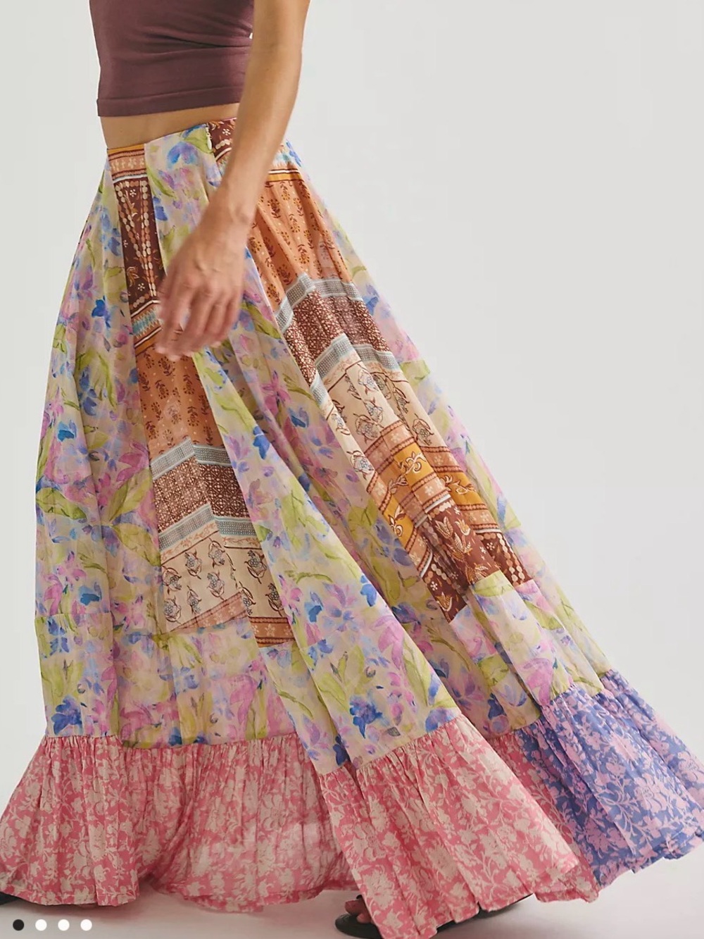 Free People - Santa Eulalia Printed Maxi Skirt NWT SIZE 6